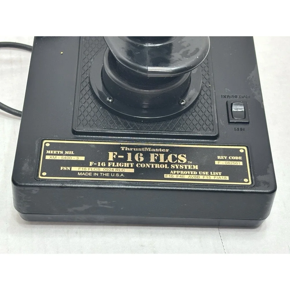 ThrustMaster F16 FLCS Flight Control System Joystick Vintage PC Gaming XM-5400-3